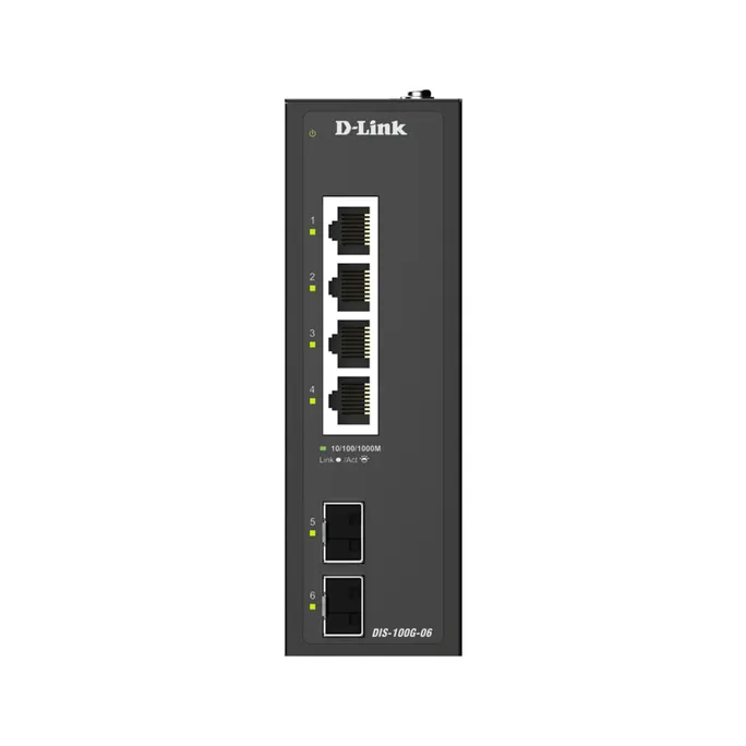 D-Link DIS-100G-06 Industrial Gigabit 6-Port Unmanaged Switch