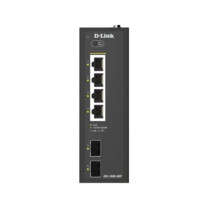 D-Link DIS-100G-06P Industrial Gigabit 6-Port Unmanaged Switch