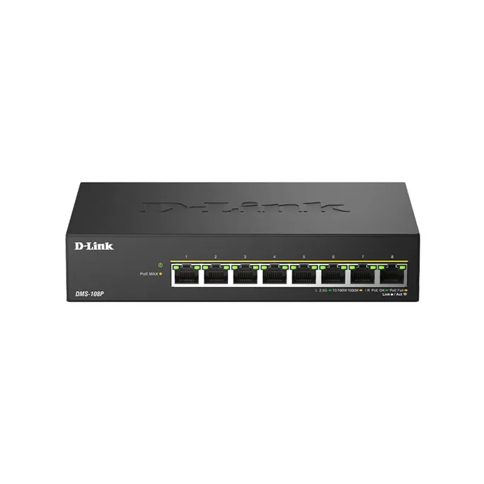 D-Link DMS-108P/E Industrial Gigabit 8-Port Unmanaged Switch