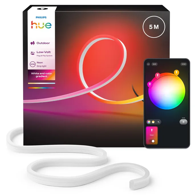 Philips Hue Neon Gradient Outdoor Lightstrip 5m 1100lm