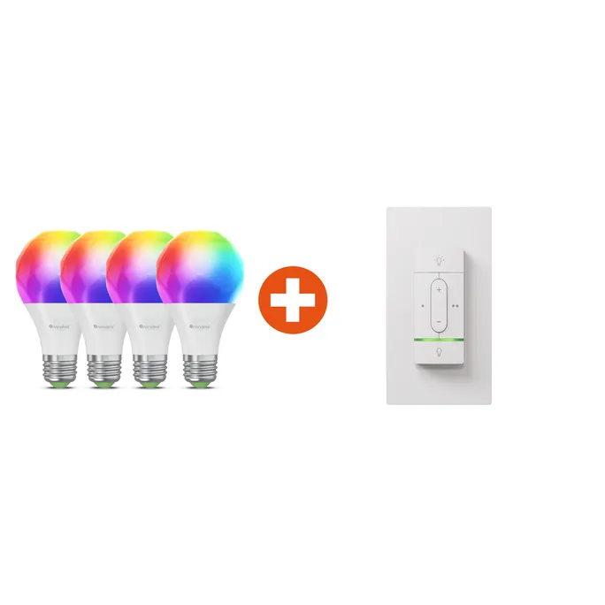 Nanoleaf Essentials Matter WLAN Smart Bulb E27 LED-Leuchtmittel 4 Stück ...