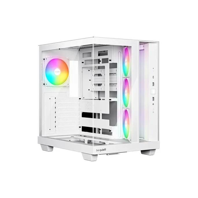 be quiet! Light Base 500 LX Weiß Midi Tower Gaming Gehäuse mit Seitenfenster