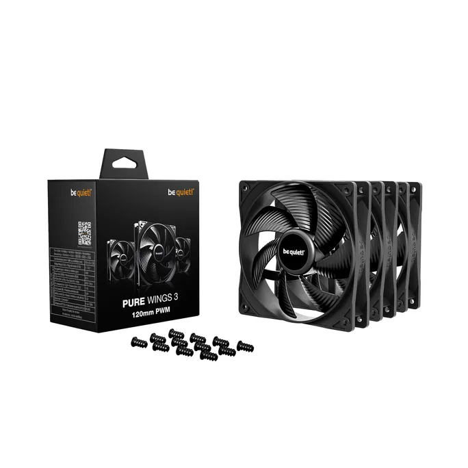 be quiet! Lüfter Pure Wings 3 PWM Triple Pack - 120mm Gehäuselüfter