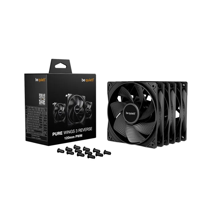 be quiet! Lüfter Pure Wings 3 Reverse PWM Triple Pack - 120mm Gehäuselüfter