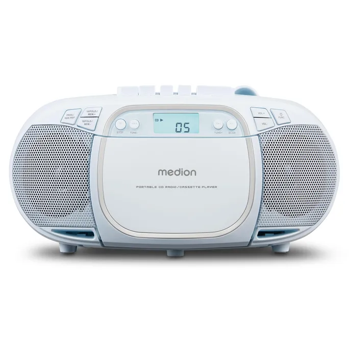 Medion LIFE® E66476 CD-/MP3-/Kassettenspieler blau