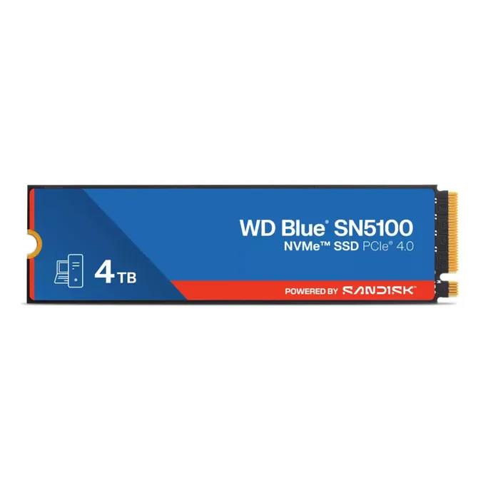 WD Blue SN5100 NVMe SSD 4TB M.2 2280 PCIe 4.0