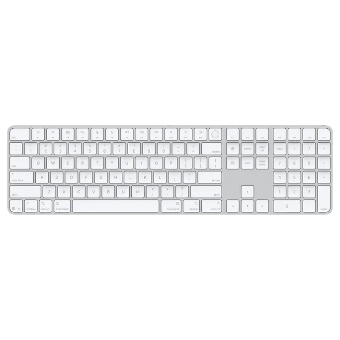 Apple Magic Keyboard mit Touch ID und Ziffernblock weiß US Englisch MXK73LB/A