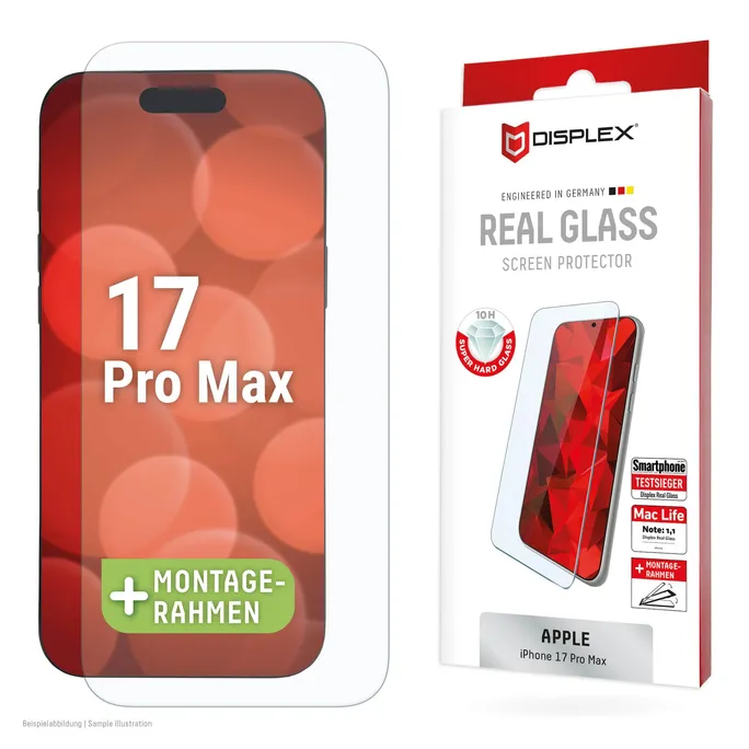 DISPLEX Real Glass für iPhone 17 Pro Max