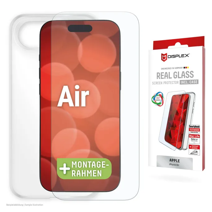 DISPLEX Real Glass + Case für iPhone 17 Air
