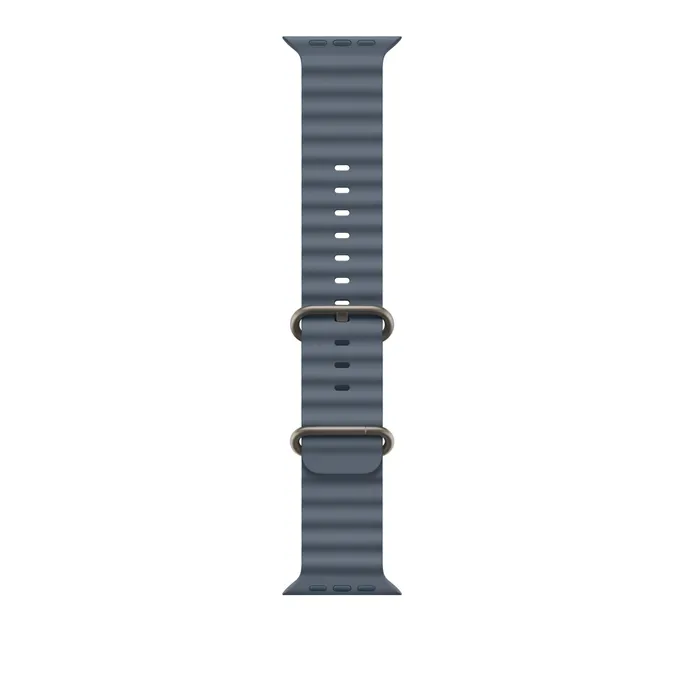 Apple 49mm Maritimblau Ocean Band - Natural Titanium Finish
