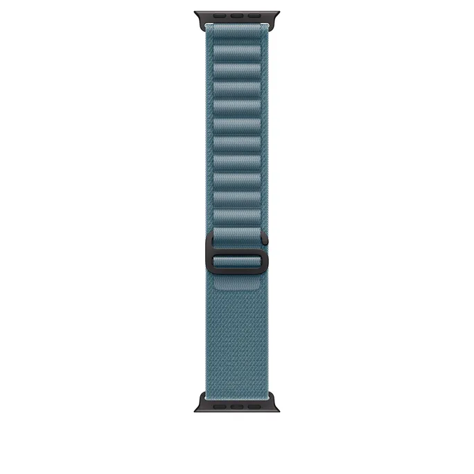 Apple 49 mm Alpine Loop Hellblau - Medium - Titan Schwarz
