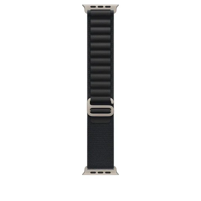 Apple 49 mm Alpine Loop Schwarz - Medium - Titan Natur