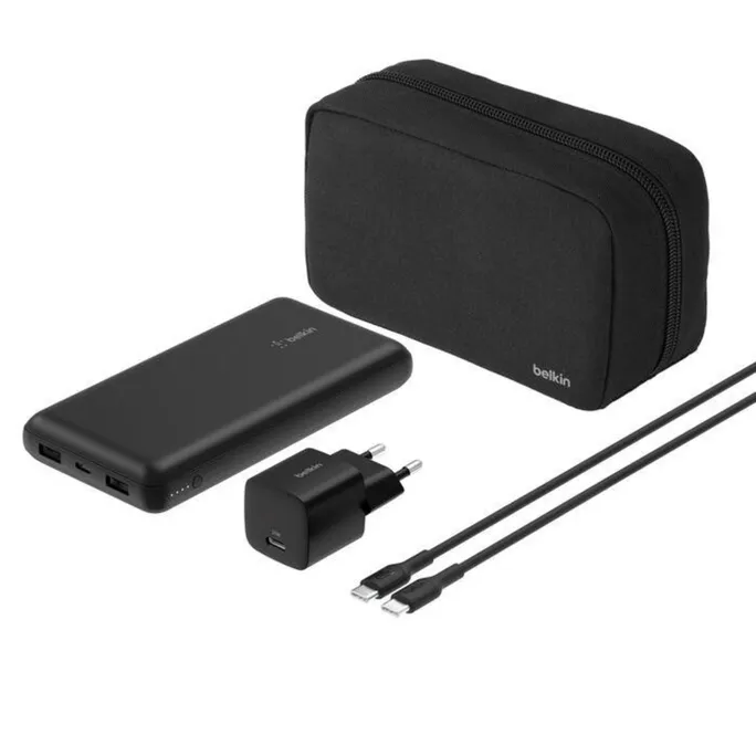 Belkin BOOSTERCHARGE BU042kqBK Set Powerbank 20000 mAh 60 Watt Schwarz
