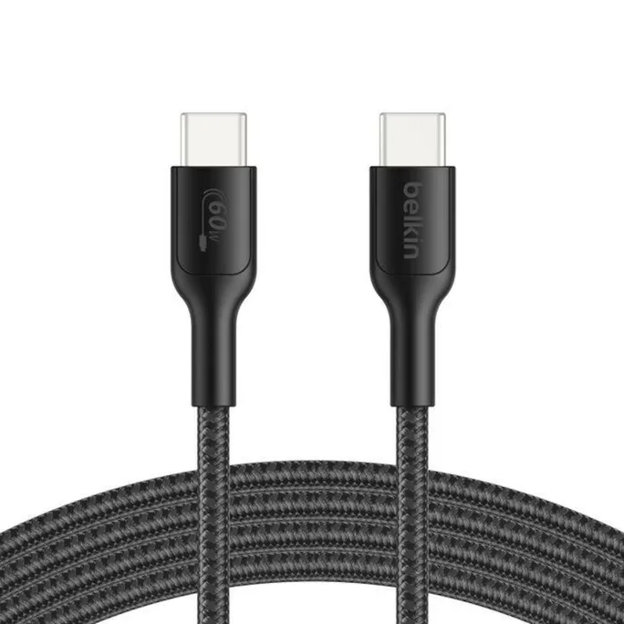 Belkin Gaming UCB-C/USB-C Kabel, 2m, geflochten, schwarz