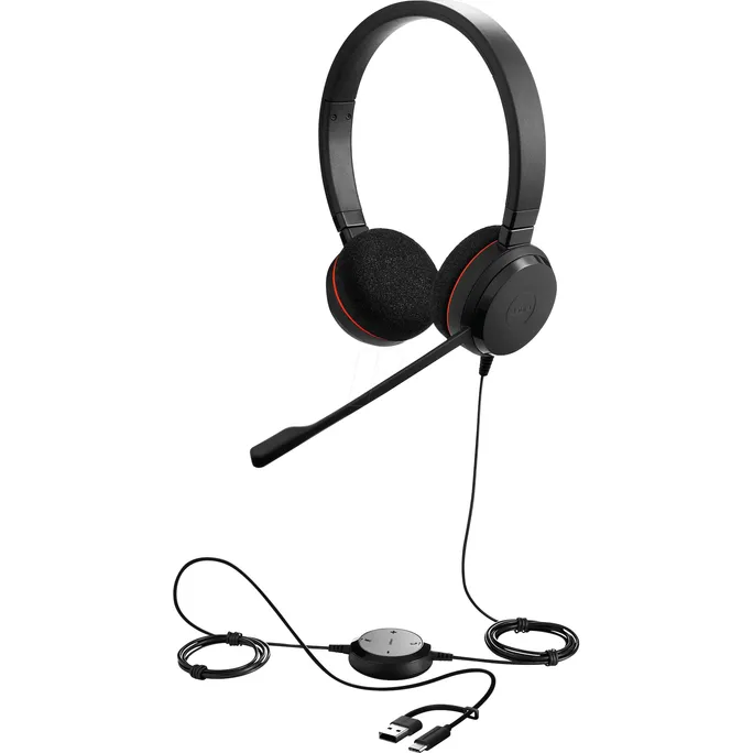 Jabra Evolve 20 Stereo kabelgebundenen Headset USB-C/A, Microsoft Teams