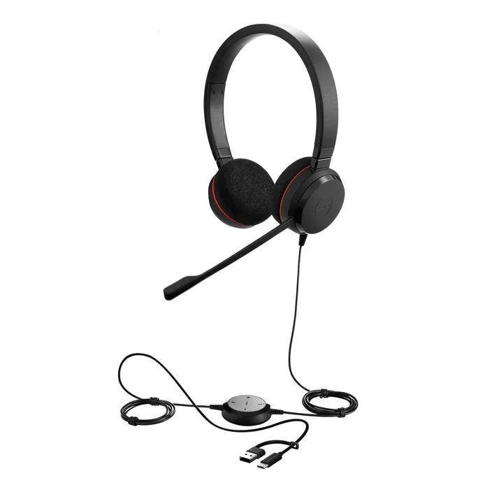 Jabra Evolve 20SE MS Stereo USB-C/A Headset schwarz