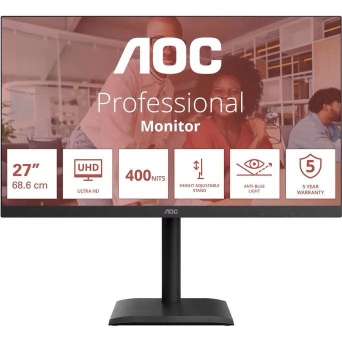 AOC U27E4CV 27 Zoll 4K (UHD) IPS LED 16:9 60 Hz Office Monitor