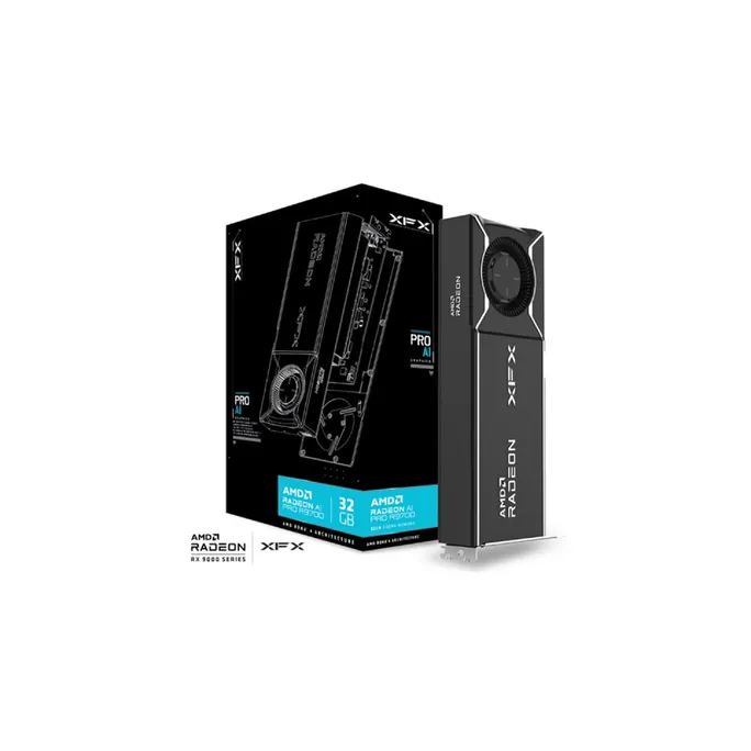 XFX Radeon AI Pro R9700 Grafikkarte 32GB GDDR6 DP