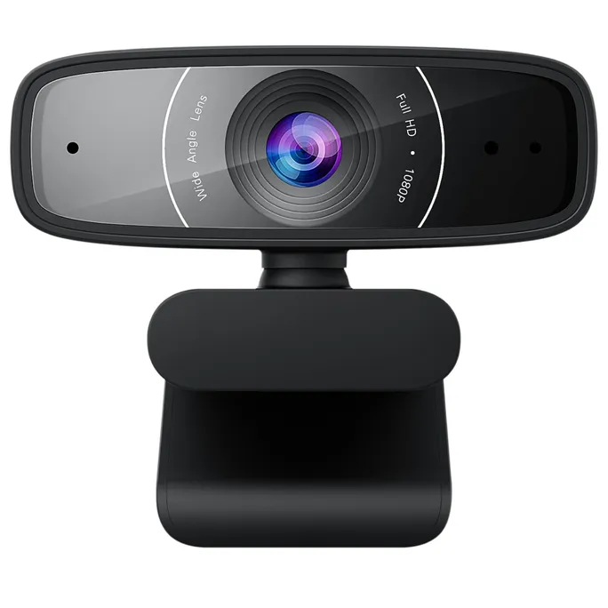 ASUS C3 Full-HD Webcam 1080p-Auflösung, 30 FPS, Kompatibel mit Skype, Microsoft Teams und Zoom