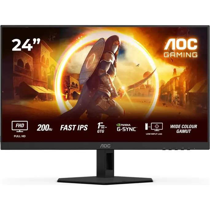 AOC 24G4HRE 23.8 Zoll Full HD Fast IPS Panel 16:9 200 Hz Gaming Monitor