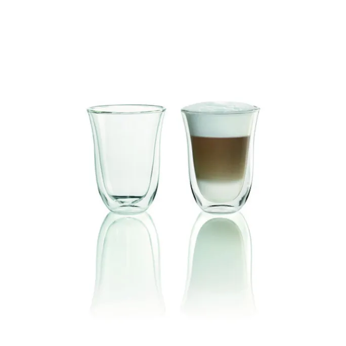DELONGHI Thermoglas 2erSet DLSC312 Latte Macchiato Gläser Transparent