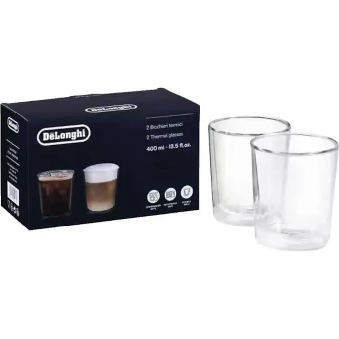 Delonghi DLSC31 Thermogläser Kaltgetränke Medium Transparent 2er Set