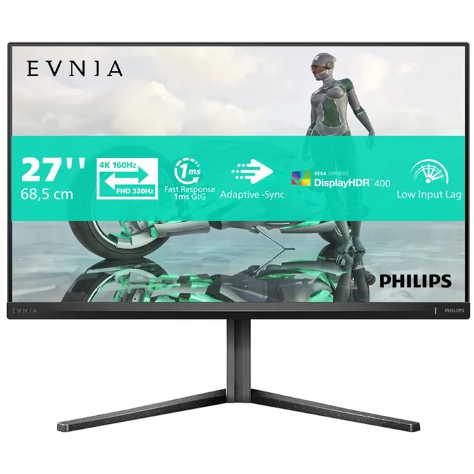 Philips Evnia 27M2N3800A 27 Zoll 4K (UHD) Fast IPS Panel 16:9 160 Hz Dual Mode Gaming Monitor