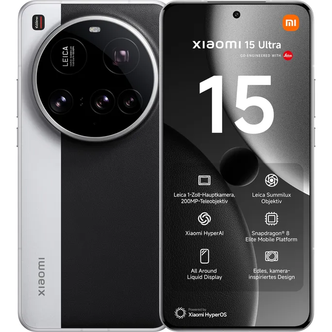 Xiaomi 15 Ultra 5G 16/512GB Dual-SIM Smartphone Silver Chrome