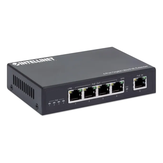 Intellinet 4-Port Gigabit Ultra PoE Extender