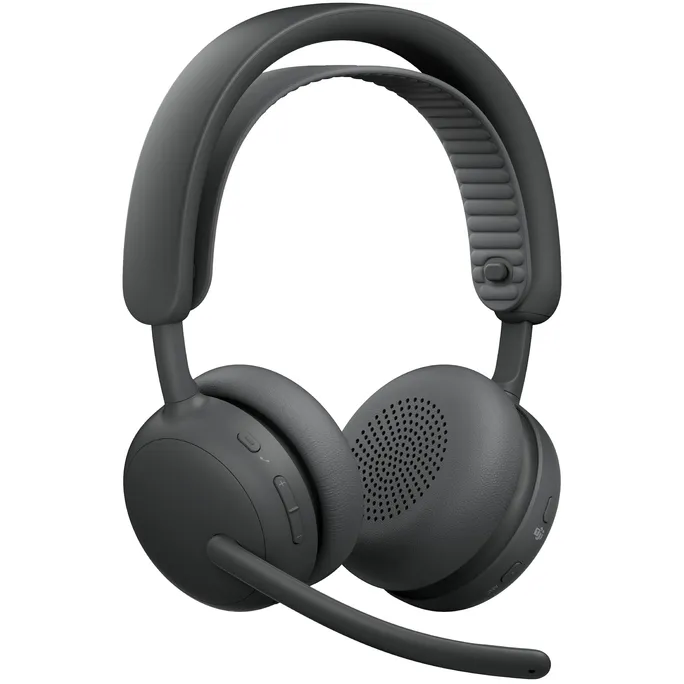 Logitech Zone Wireless 2 ES for Business Grafit, Kabelloses USB-Headset mit adaptiver Hybrid-ANC, Mikrofon mit Geräuschunterdrückung, inkl. Empfänger, Microsoft Teams zertifiziert