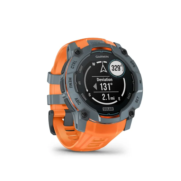 Garmin Instinct® 3 Solar 50mm Twilight mit Silikon-Wechselarmband 26 mm Solstice