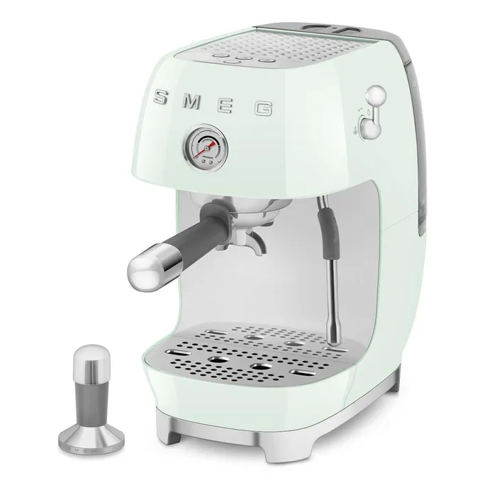 SMEG ECF03PGEU 50's Style Premium-Siebträger-Espressomaschine Pastellgrün