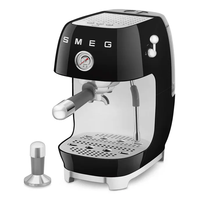 SMEG ECF03BLEU 50's Style Premium-Siebträger-Espressomaschine Schwarz