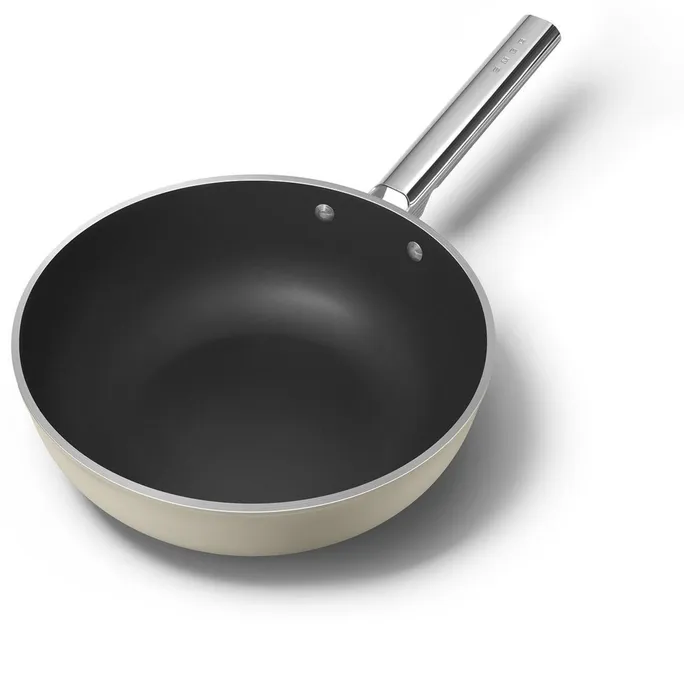 Smeg Wok 50's Style 30 cm Creme