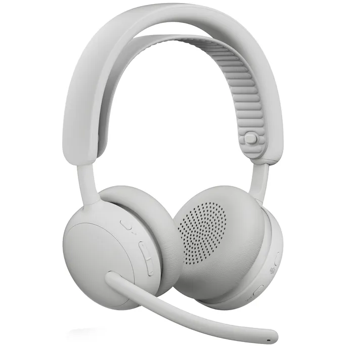 Logitech Zone Wireless 2 ES for Business Weiß, Kabelloses USB-Headset mit adaptiver Hybrid-ANC, Mikrofon mit Geräuschunterdrückung, inkl. Empfänger, Microsoft Teams zertifiziert