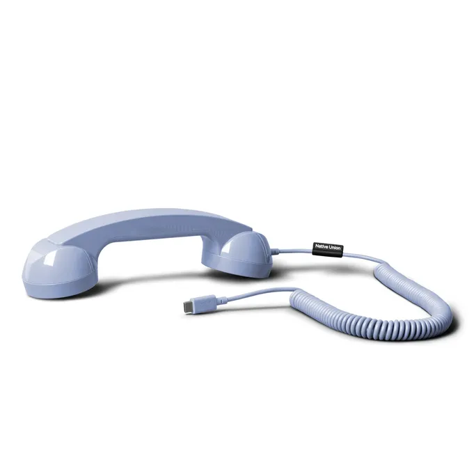 Native Union POP Phone Retro Telefonhörer USB-C azurblau