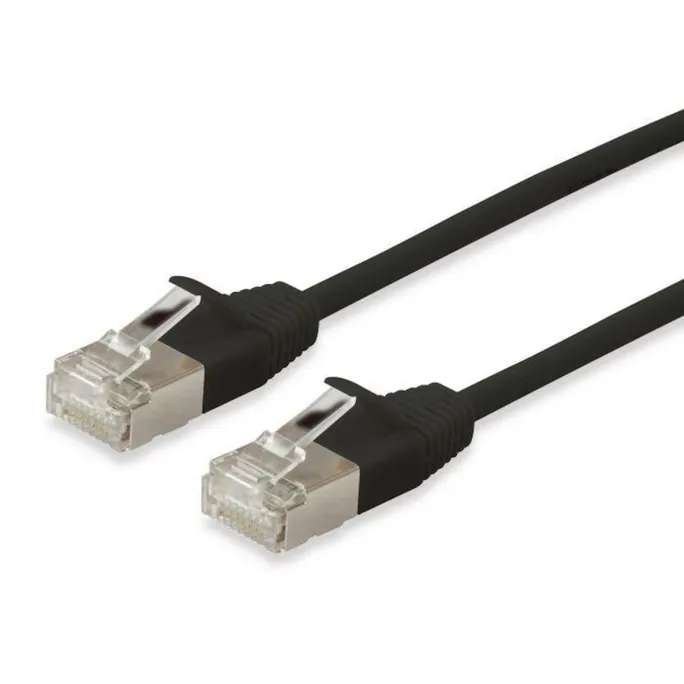 Equip 606129 Slim-Patchkabel, Cat.6A, F/FTP, 10m, Schwarz