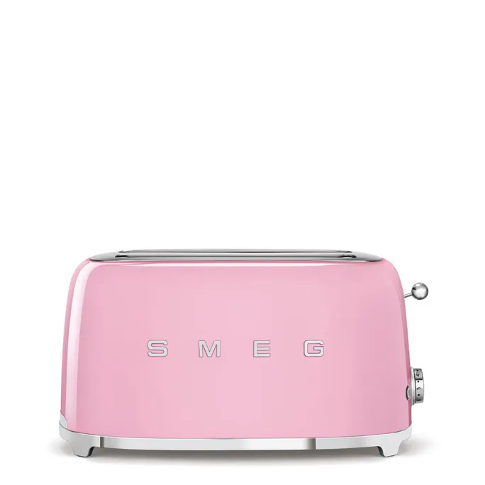 SMEG TSF02PKEU 50s Style 4 Scheiben Langschlitz Toaster Cadillac Pink