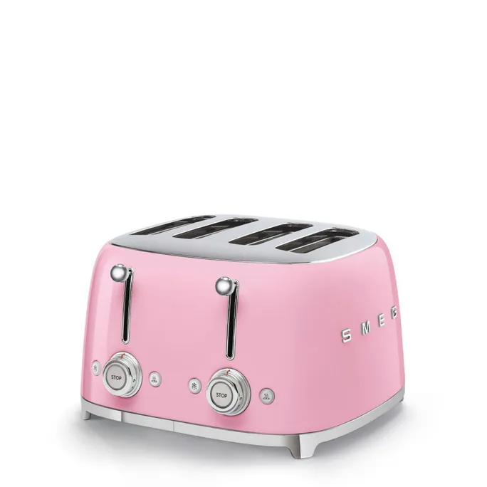 SMEG TSF03PKEU 50s Style 4 Scheiben Toaster Cadillac Pink