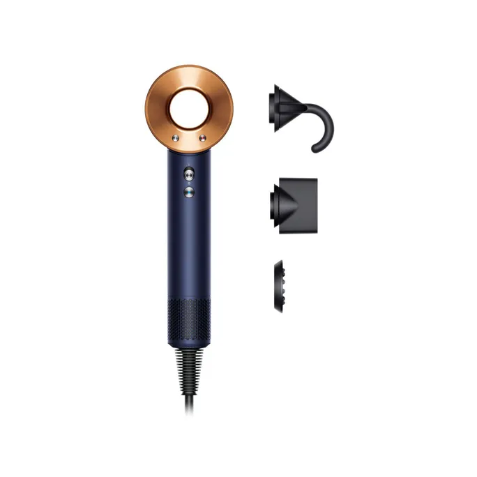Dyson Supersonic Haartrockner Straight+Wavy Nachtblau/Kupfer