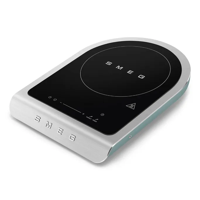 Smeg Portables Tisch-Induktionskochfeld Collezione Aesthetic Emerald Green-Matt