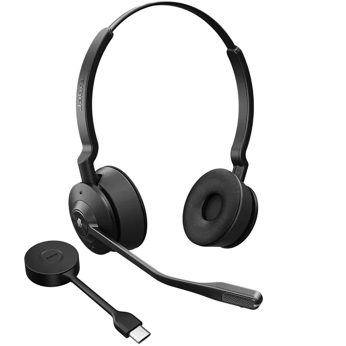 Jabra Engage 55 SE Kabelloses Stereo-Headset, Microsoft Teams, Link400c USB-C Empfänger, ohne Ladestation