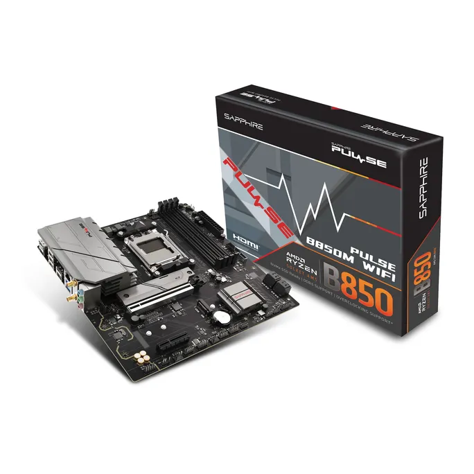 SAPPHIRE PULSE B850M WIFI mATX Mainboard DP/HDMI/M.2