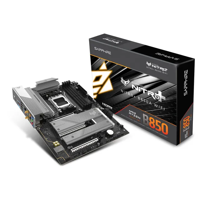 SAPPHIRE NITRO+ B850A WIFI ATX Mainboard DP/HDMI/M.2