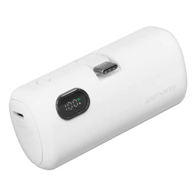 4smarts Powerbank PicoFold 5000mAh 22.5W, weiß