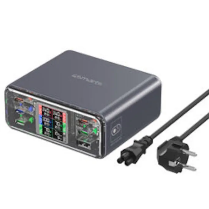 4smarts Desk Charger Lucid GaN DIY 360W, spacegrau