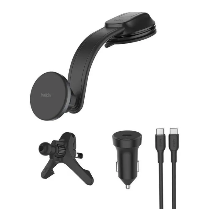 Belkin Kfz-Halterung mit kabelloser 15W Qi2 Ladefunktion, schwarz