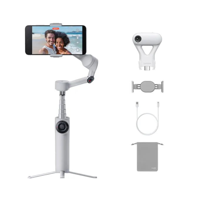 Insta360 Flow 2 AI Tracker Bundle Stone Gray