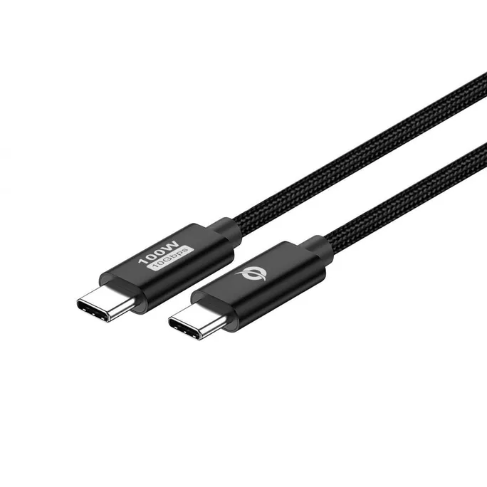 Conceptronic ETTA02B12 USB 3.2 Gen 2 C-C PD 3.0 100W Kabel, 1,2m, 20V 5A, 10Gbps, E-Mark