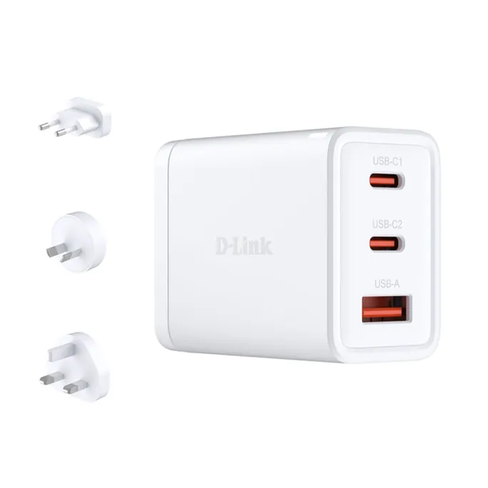 D-Link DCP-651 65W GaN Charger USB-C USB-A